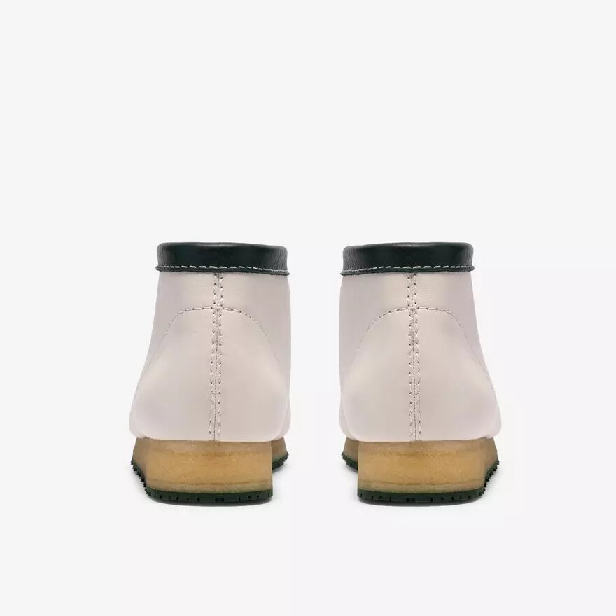 Herre Walla Boot Rb i hvidt læder fra Wallabees Herre Walla Boot Rb i hvidt læder fra Wallabees