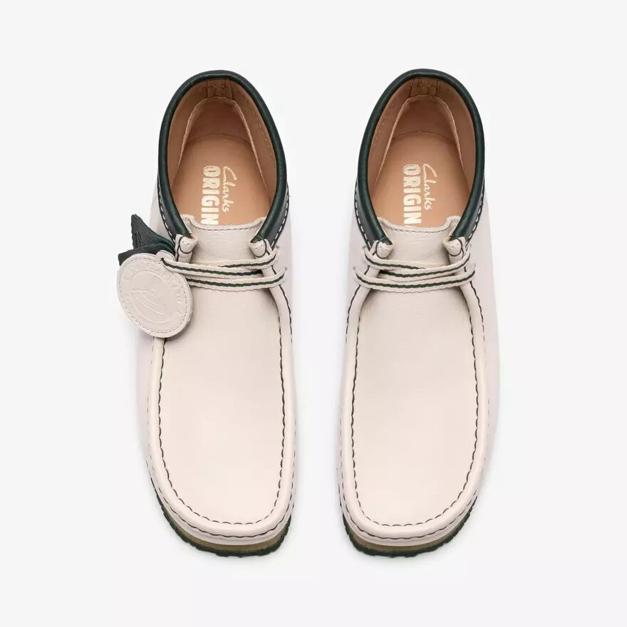 Herre Walla Boot Rb i hvidt læder fra Wallabees Herre Walla Boot Rb i hvidt læder fra Wallabees