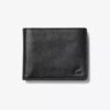 Herreklassisk Pebble Slimfold-punge, sort, USA Herreklassisk Pebble Slimfold-punge, sort, USA