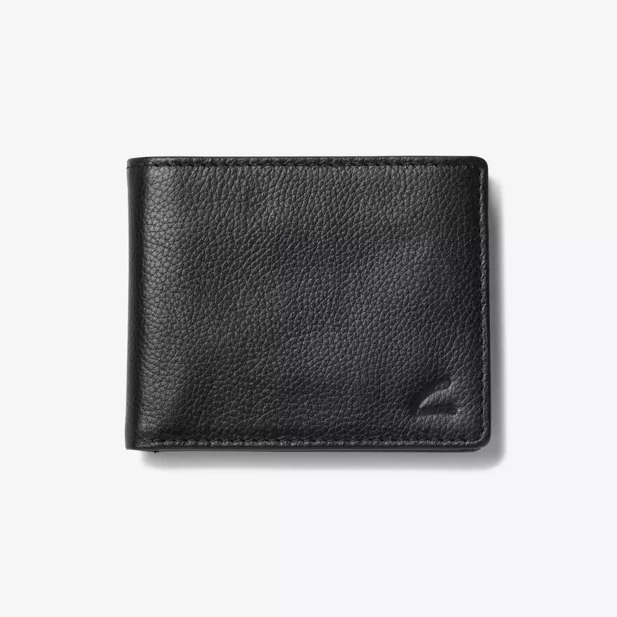 Herreklassisk Pebble Slimfold-punge, sort, USA Herreklassisk Pebble Slimfold-punge, sort, USA