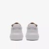 Hollyrose Zip sneakers i hvidt læder til kvinder