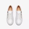 Hollyrose Zip sneakers i hvidt læder til kvinder