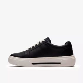 Hollyrose Zip sneakers i sort læder til kvinder Hollyrose Zip sneakers i sort læder til kvinder