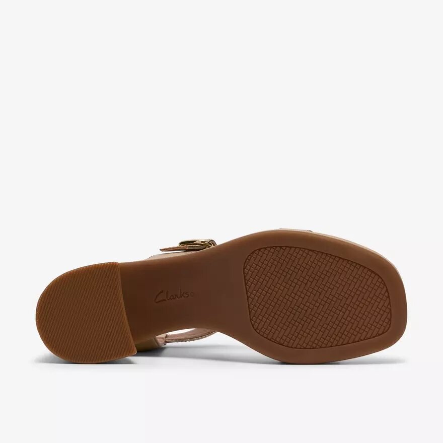 Jaylan Sol-sandaler med hæl i farven Champagne til kvinder Jaylan Sol-sandaler med hæl i farven Champagne til kvinder