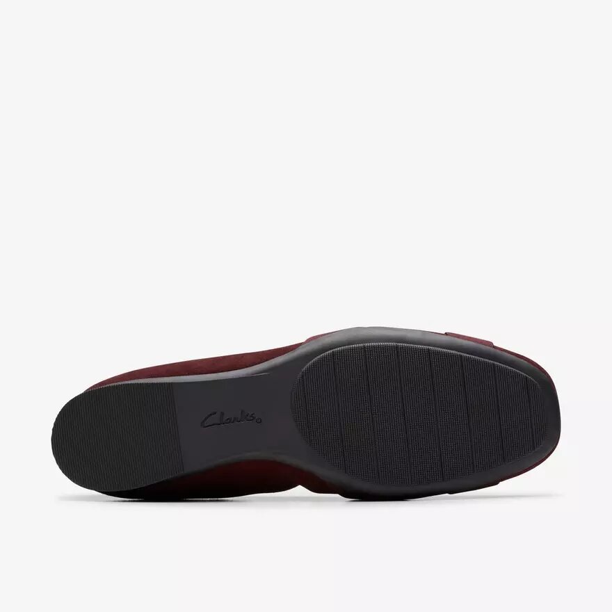 Jazmynn Gem Merlot-ballerinasko i ruskind til kvinder Jazmynn Gem Merlot-ballerinasko i ruskind til kvinder