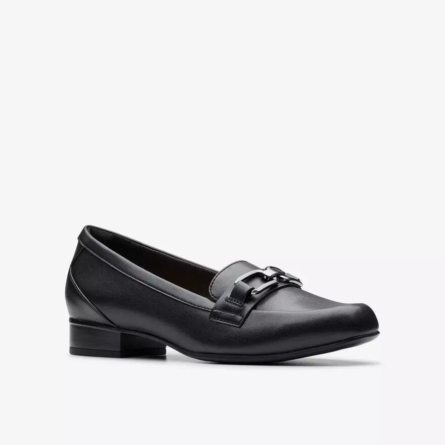 Juliet Echo sort læder Loafers til kvinder Juliet Echo sort læder Loafers til kvinder
