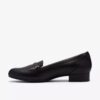 Juliet Mia slip-ons i sort læder til kvinder Juliet Mia slip-ons i sort læder til kvinder