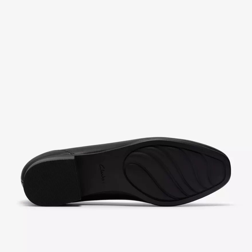 Juliet Mia slip-ons i sort læder til kvinder Juliet Mia slip-ons i sort læder til kvinder