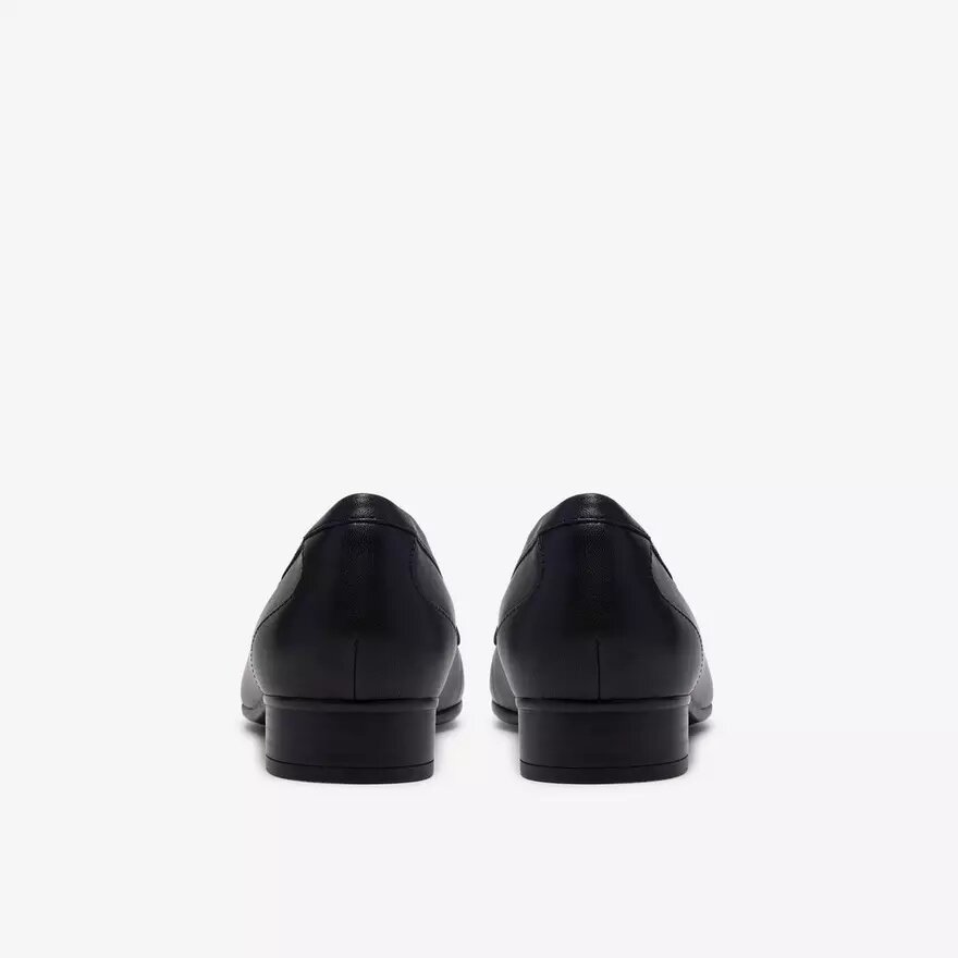 Juliet Mia slip-ons i sort læder til kvinder Juliet Mia slip-ons i sort læder til kvinder