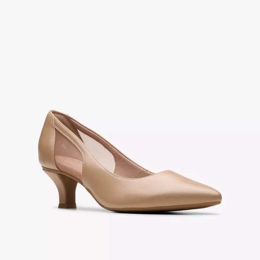 Kepley Cora pumps i varm beige læder til kvinder Kepley Cora pumps i varm beige læder til kvinder