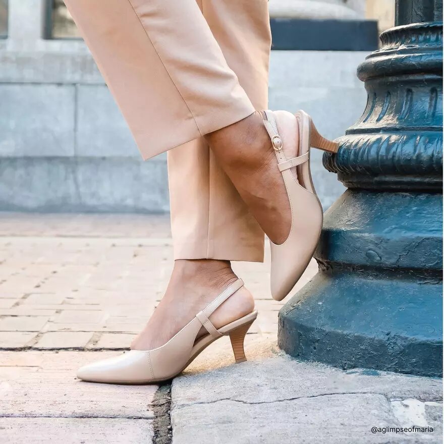 Kepley Lane beige læderpumps til kvinder Kepley Lane beige læderpumps til kvinder