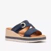 Kidiki Cove navy nubuck-kilehæle til kvinder Kidiki Cove navy nubuck-kilehæle til kvinder