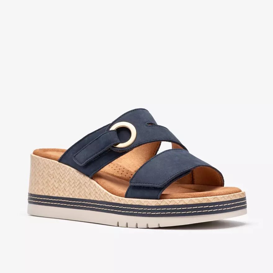 Kidiki Cove navy nubuck-kilehæle til kvinder Kidiki Cove navy nubuck-kilehæle til kvinder