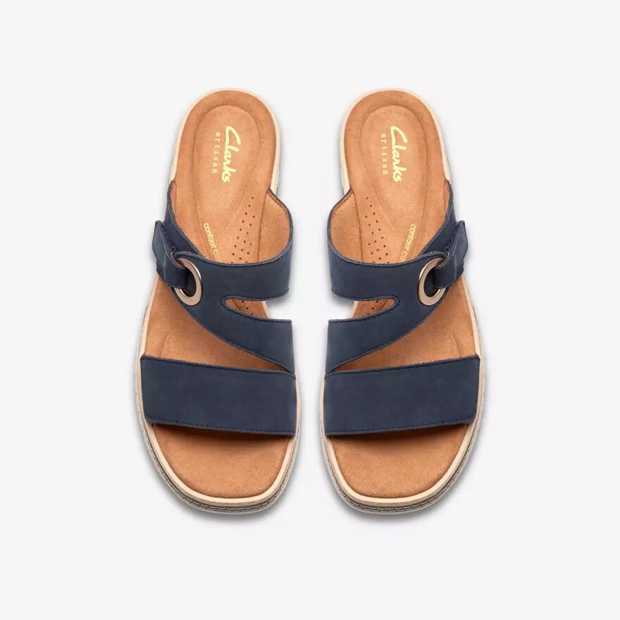 Kidiki Cove navy nubuck-kilehæle til kvinder Kidiki Cove navy nubuck-kilehæle til kvinder