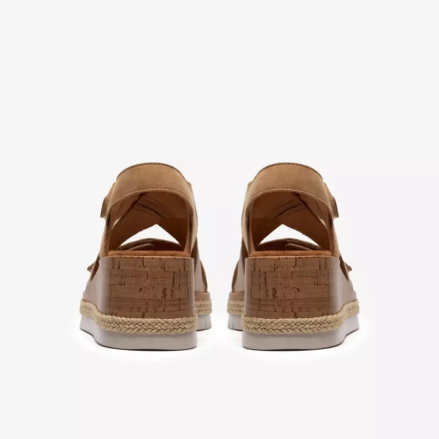 Kidiki Sun beige kombination-kilehæle-sandaler til kvinder Kidiki Sun beige kombination-kilehæle-sandaler til kvinder