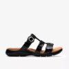 Kitly Pearl flade sandaler i sort lak til kvinder