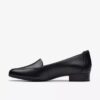 Krystine Lily slip-ons i sort læder til kvinder Krystine Lily slip-ons i sort læder til kvinder