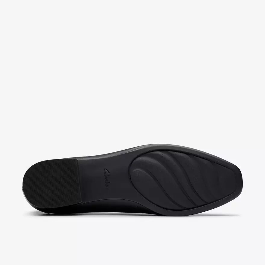 Krystine Lily slip-ons i sort læder til kvinder Krystine Lily slip-ons i sort læder til kvinder
