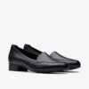 Krystine Lily slip-ons i sort læder til kvinder Krystine Lily slip-ons i sort læder til kvinder