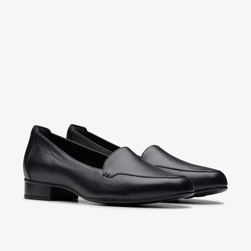 Krystine Lily slip-ons i sort læder til kvinder Krystine Lily slip-ons i sort læder til kvinder