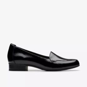 Krystine Lily sort lak-Slip-ons til kvinder