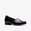 Krystine Lily sort lak-Slip-ons til kvinder Krystine Lily sort lak-Slip-ons til kvinder