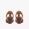 Kymber Glow-sandaler med hæl i tanfarvet læder til kvinder Kymber Glow-sandaler med hæl i tanfarvet læder til kvinder