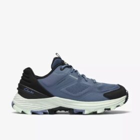 Laila Trail2 vandtætte blå kombinationssneakers til kvinder