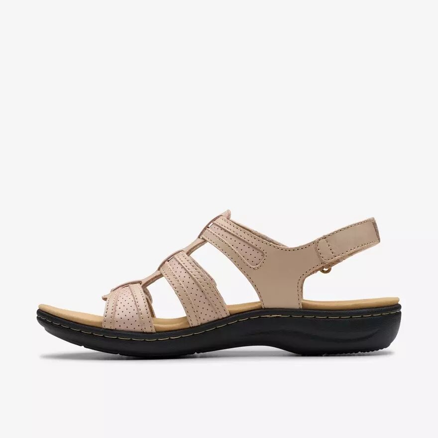Laurieann Ivy flade sandaler i sandfarvet læder til kvinder Laurieann Ivy flade sandaler i sandfarvet læder til kvinder