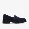 Lauryl Step loafers i marineblåt ruskind til kvinder Lauryl Step loafers i marineblåt ruskind til kvinder