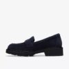 Lauryl Step loafers i marineblåt ruskind til kvinder Lauryl Step loafers i marineblåt ruskind til kvinder