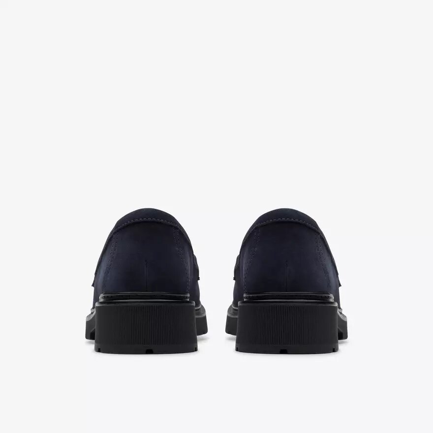 Lauryl Step loafers i marineblåt ruskind til kvinder Lauryl Step loafers i marineblåt ruskind til kvinder