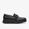 Loriini Izzy sort læder Loafers til kvinder Loriini Izzy sort læder Loafers til kvinder