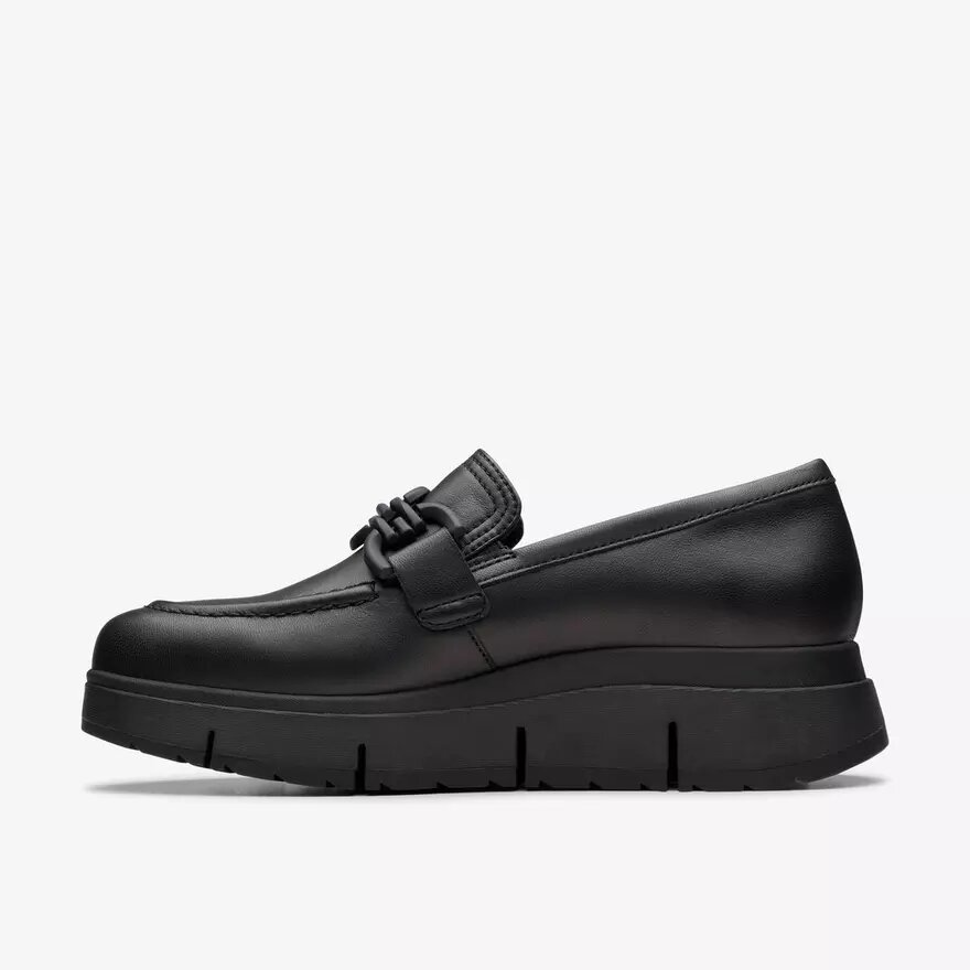 Loriini Izzy sort læder Loafers til kvinder Loriini Izzy sort læder Loafers til kvinder