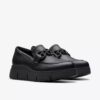 Loriini Izzy sort læder Loafers til kvinder Loriini Izzy sort læder Loafers til kvinder