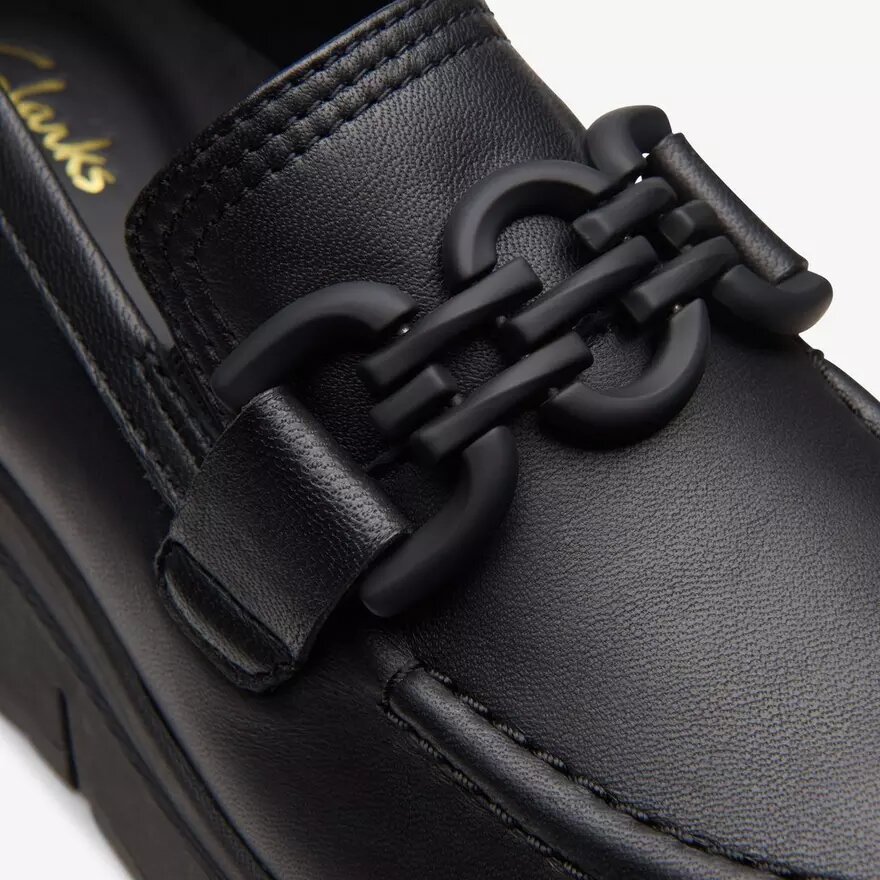 Loriini Izzy sort læder Loafers til kvinder Loriini Izzy sort læder Loafers til kvinder