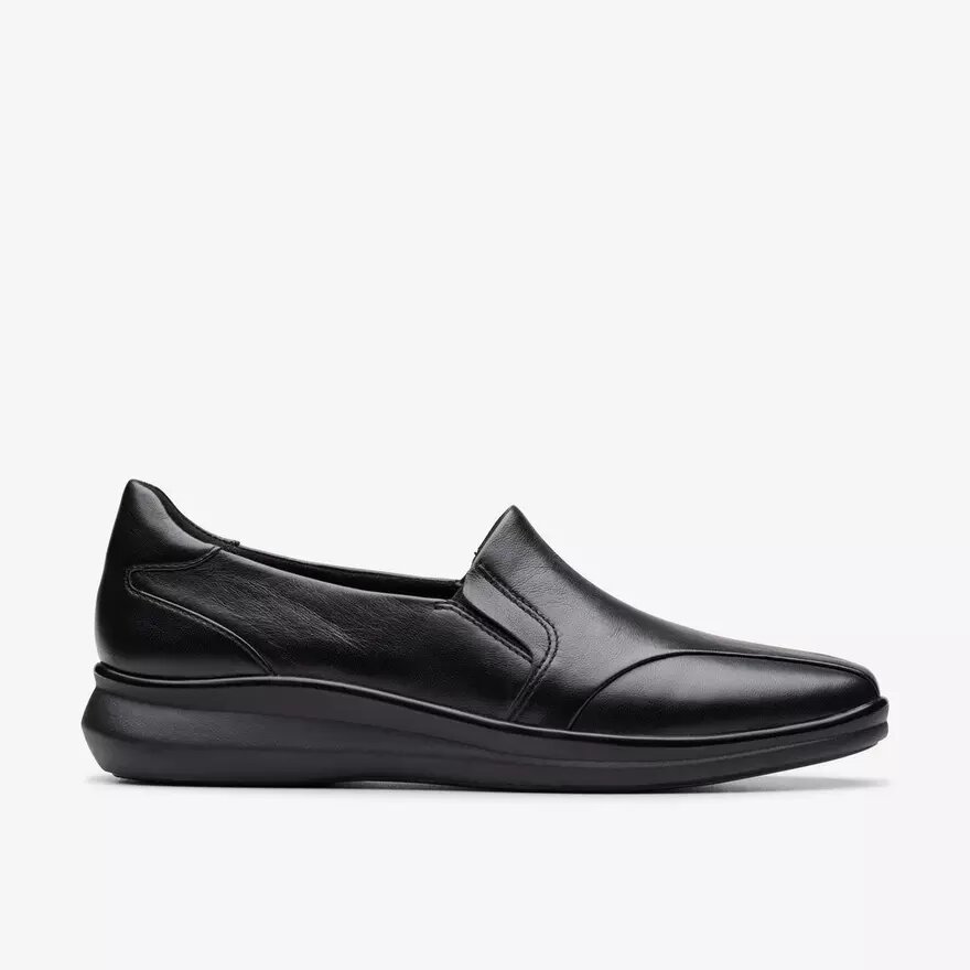 Lynell Edge Loafers i sort læder til kvinder Lynell Edge Loafers i sort læder til kvinder