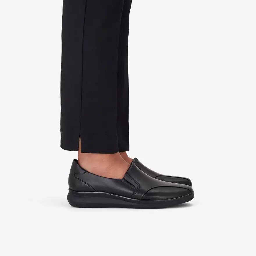 Lynell Edge Loafers i sort læder til kvinder Lynell Edge Loafers i sort læder til kvinder