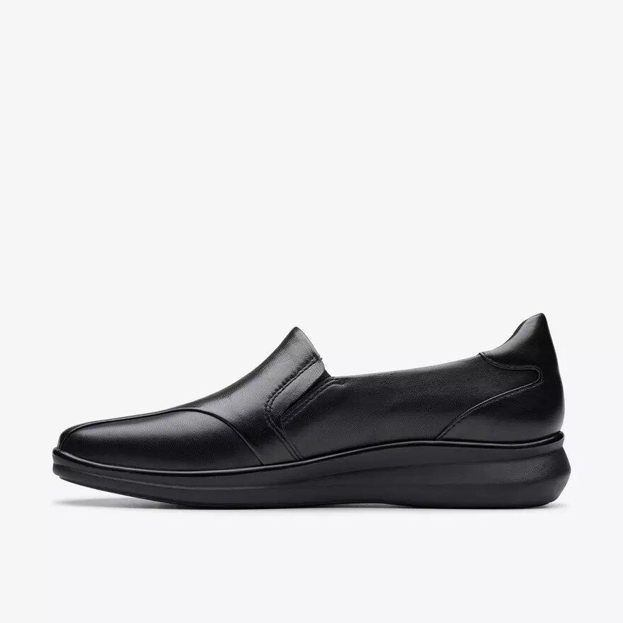 Lynell Edge Loafers i sort læder til kvinder Lynell Edge Loafers i sort læder til kvinder