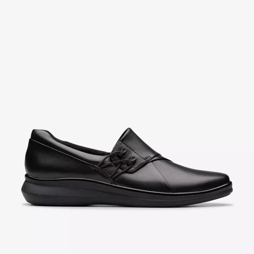 Lynell Slip-ons – sorte lædersko til kvinder Lynell Slip-ons – sorte lædersko til kvinder