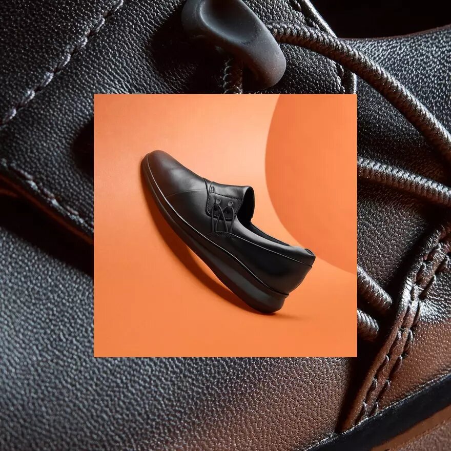 Lynell Slip-ons – sorte lædersko til kvinder Lynell Slip-ons – sorte lædersko til kvinder