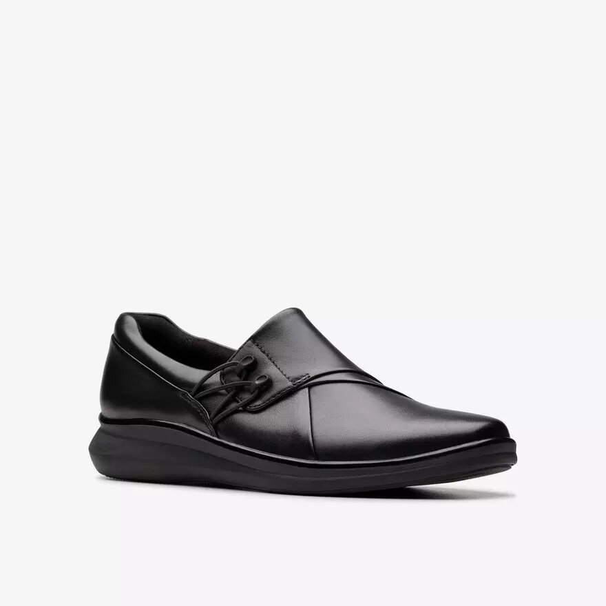 Lynell Slip-ons – sorte lædersko til kvinder Lynell Slip-ons – sorte lædersko til kvinder
