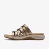 Maelynn Abby guldmetalliske flade sandaler til kvinder Maelynn Abby guldmetalliske flade sandaler til kvinder