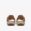 Maelynn Gem Tan flade sandaler i nubuck til kvinder Maelynn Gem Tan flade sandaler i nubuck til kvinder