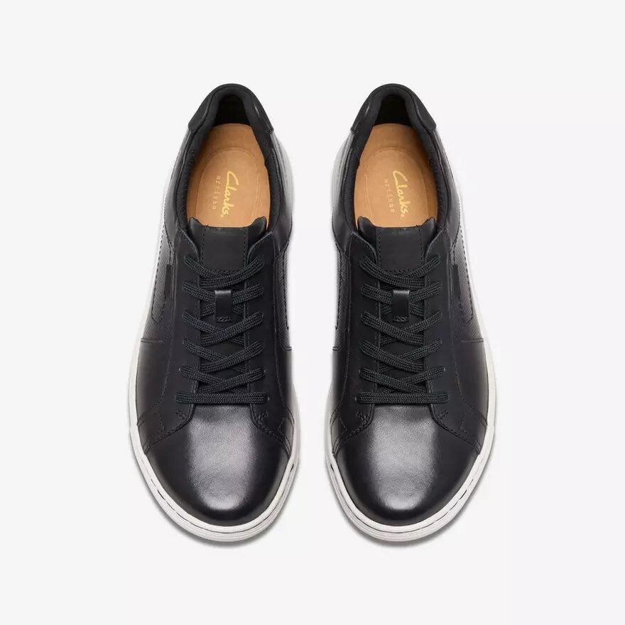 Mapstone Lace sneakers i sort læder til mænd Mapstone Lace sneakers i sort læder til mænd