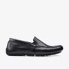 Markman Plain sorte læder-Loafers til mænd Markman Plain sorte læder-Loafers til mænd