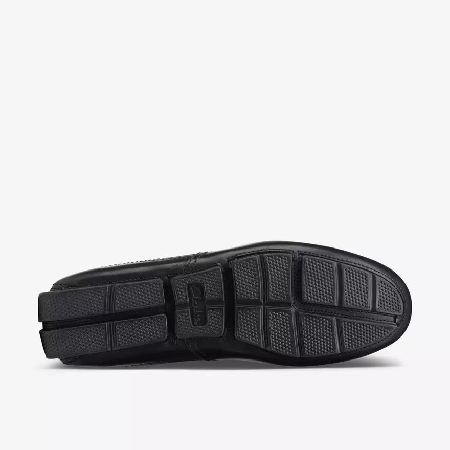 Markman Plain sorte læder-Loafers til mænd Markman Plain sorte læder-Loafers til mænd