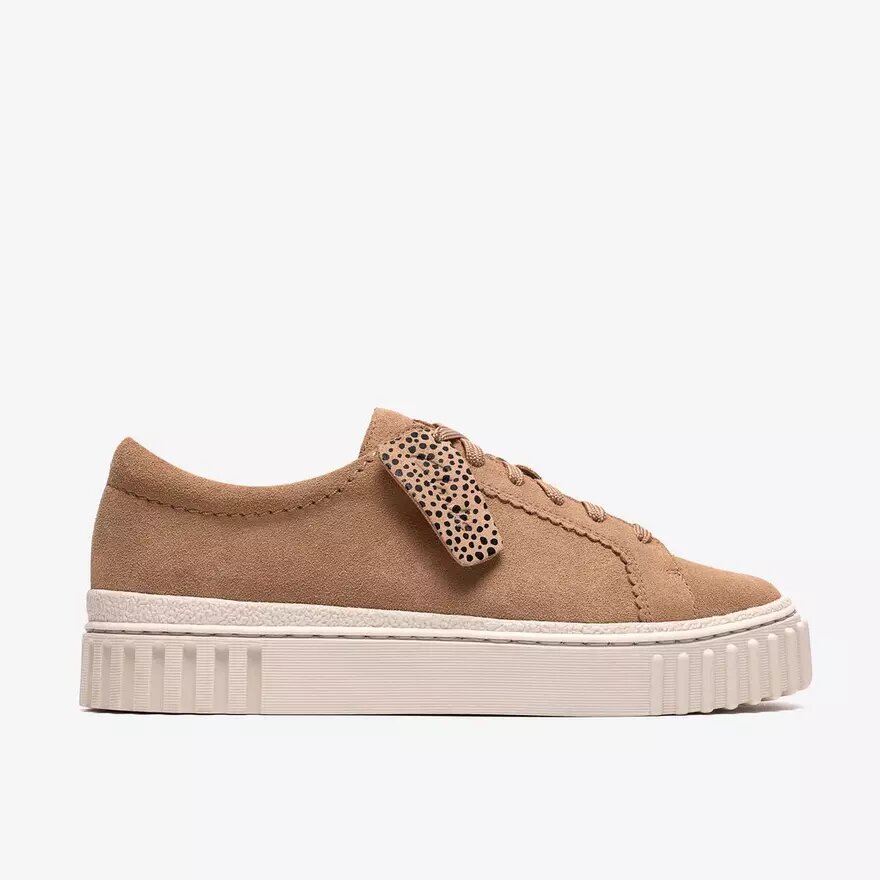 Mayhill Gåsko beige ruskindssneakers til kvinder Mayhill Gåsko beige ruskindssneakers til kvinder