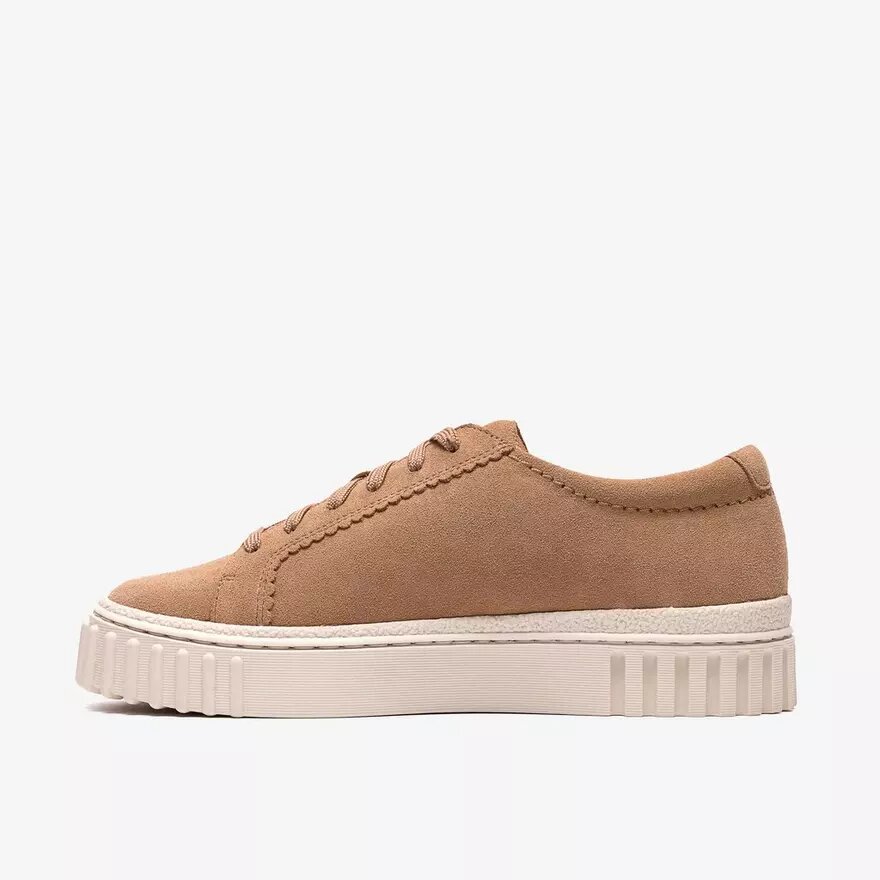 Mayhill Gåsko beige ruskindssneakers til kvinder Mayhill Gåsko beige ruskindssneakers til kvinder