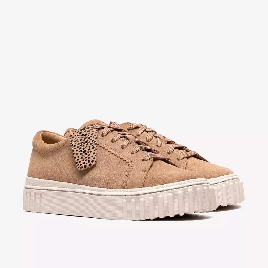 Mayhill Gåsko beige ruskindssneakers til kvinder Mayhill Gåsko beige ruskindssneakers til kvinder